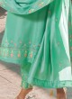 Traditional Wear Salwar Kameez In Pista Color